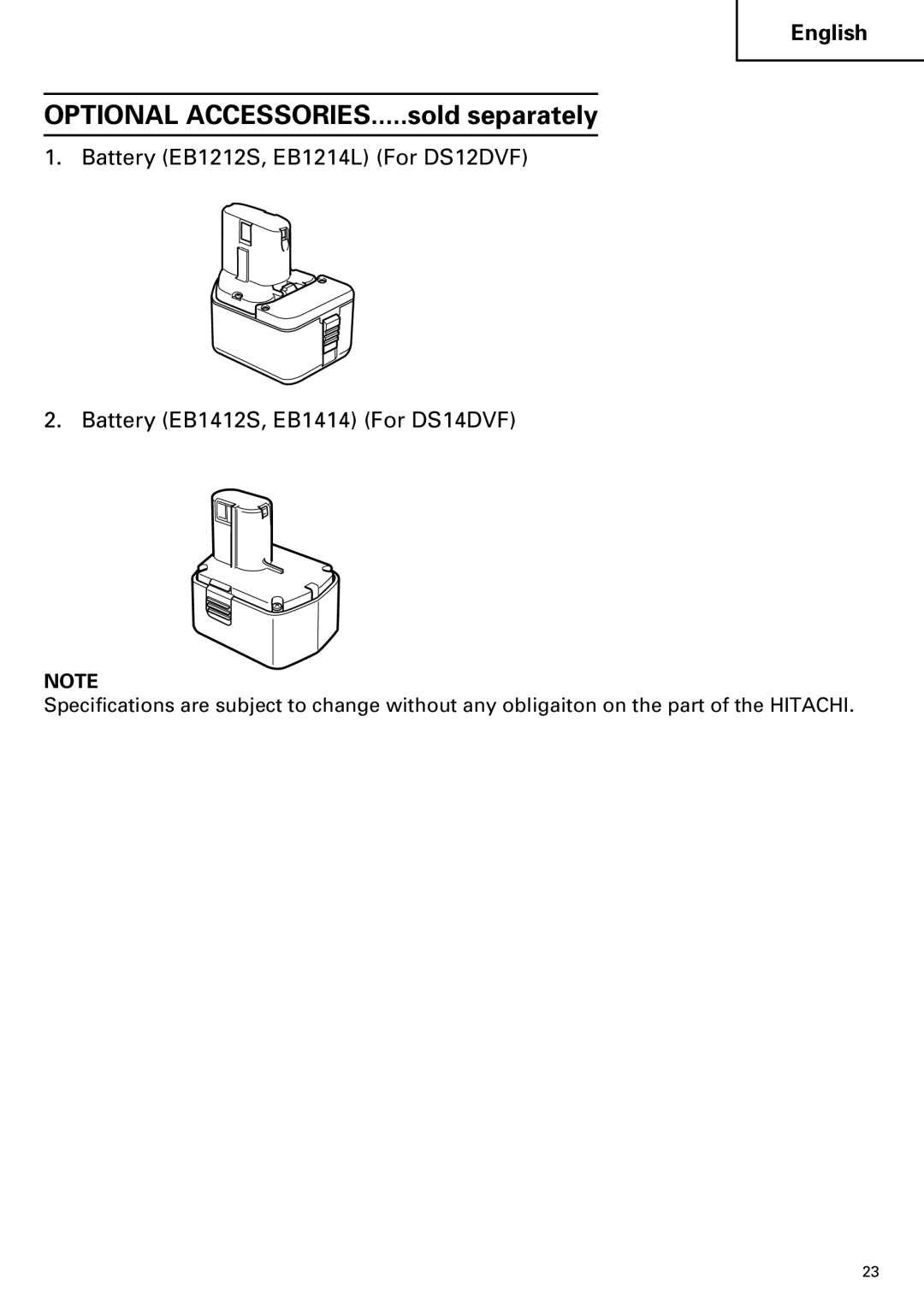 InFocus DS 14DVF instruction manual Optional ACCESSORIES.....sold separately 