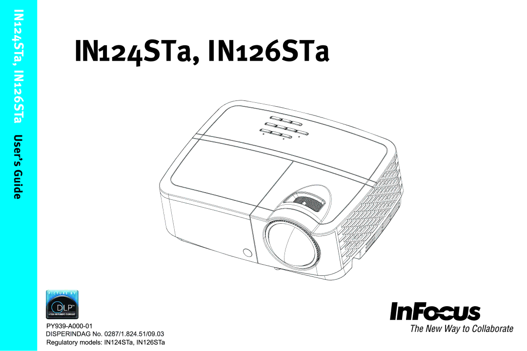 InFocus IN126STa, IN124STa manual 