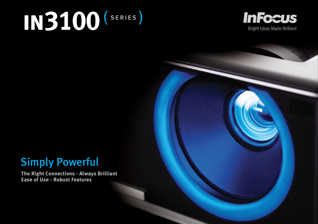 InFocus IN3100(Series) manual Simply Powerful 