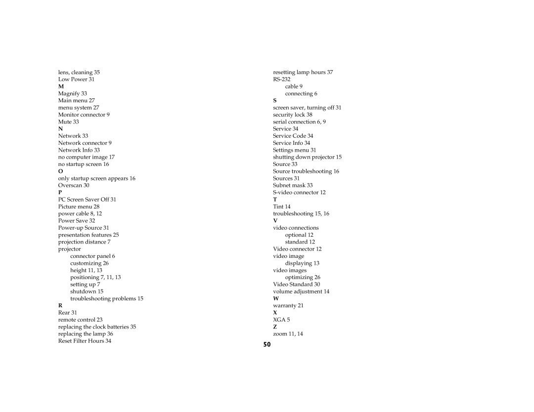 InFocus IN5104, IN5106, IN5102 manual Xga 