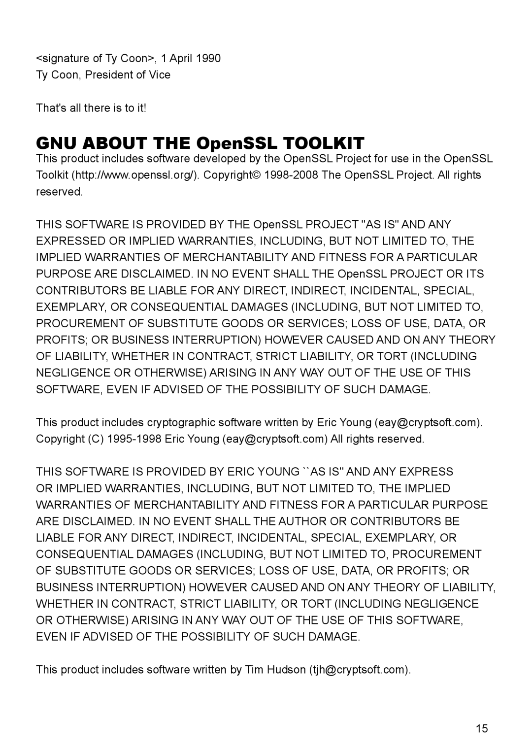 InFocus IN5132 user manual GNU about the OpenSSL Toolkit 