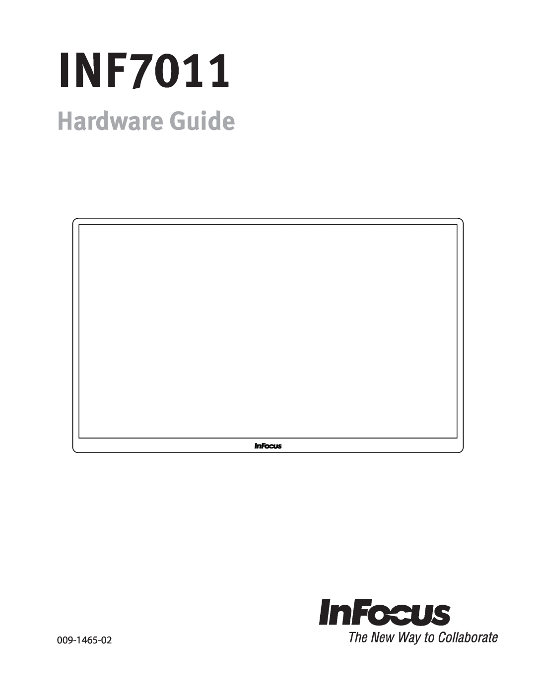 InFocus INF7011 manual Hardware Guide, 009-1465-02 