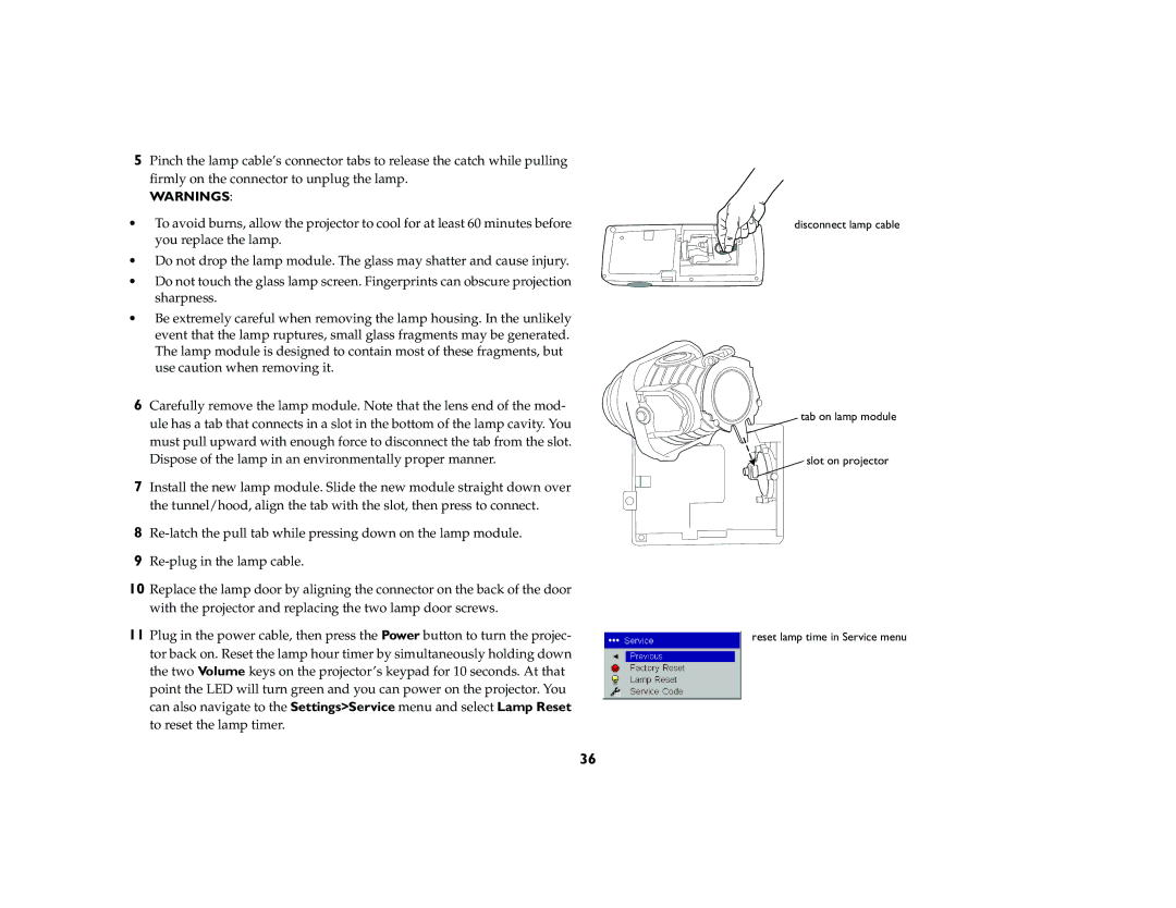 InFocus LP 120 manual 