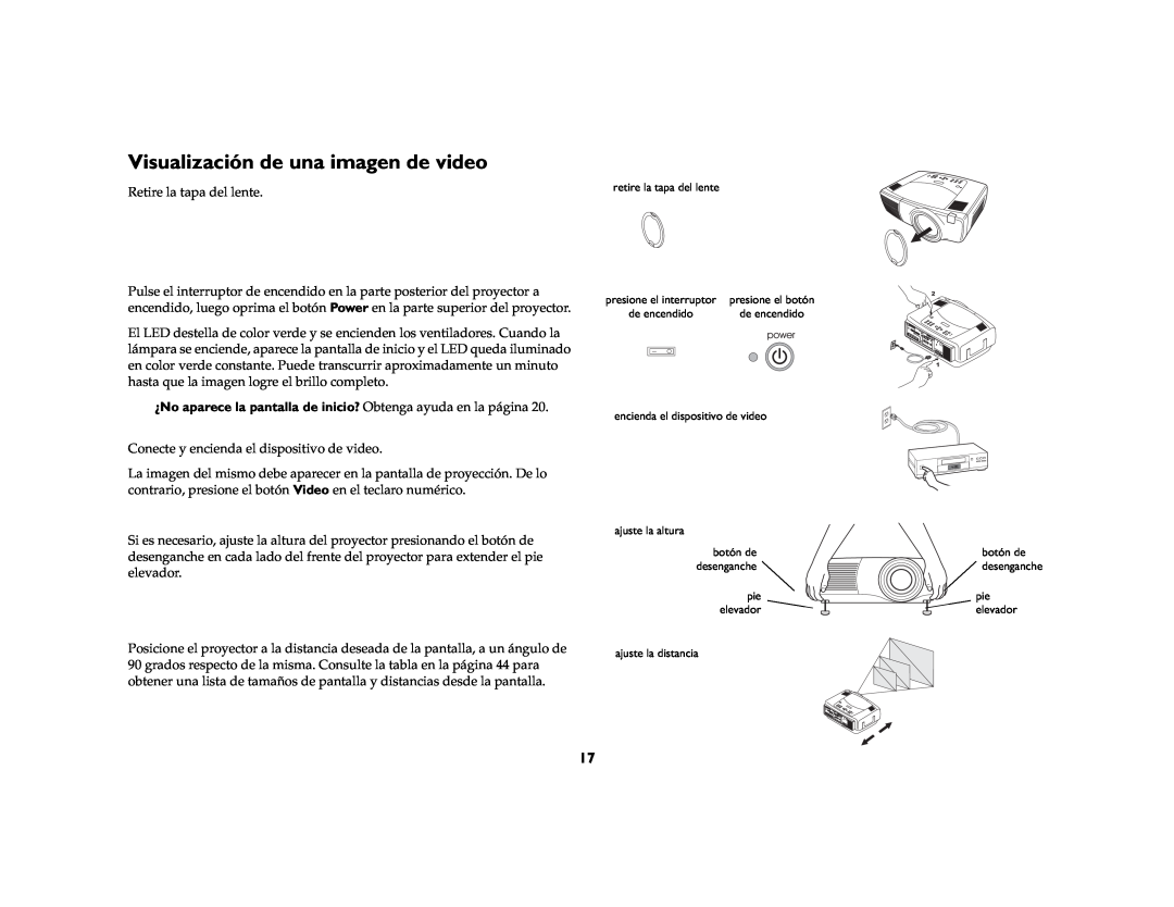InFocus LP 860, LP 850, LP 840 manual Visualización de una imagen de video 