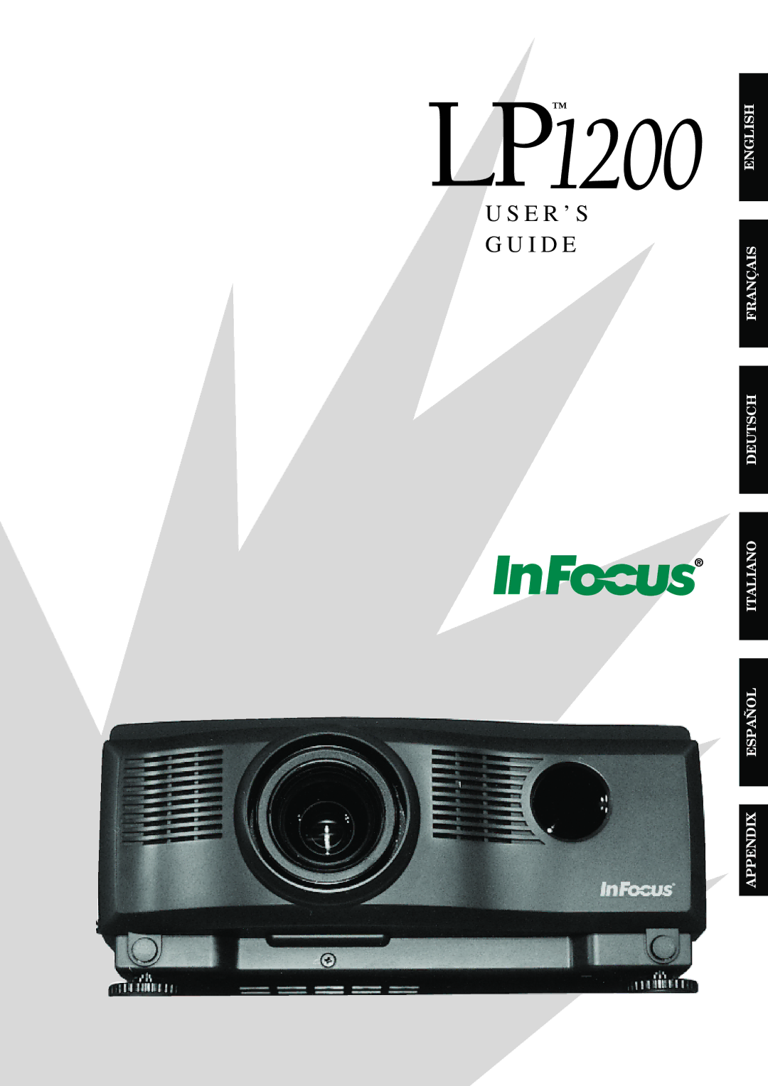 InFocus LP1200 appendix E R ’ S G U I D E 