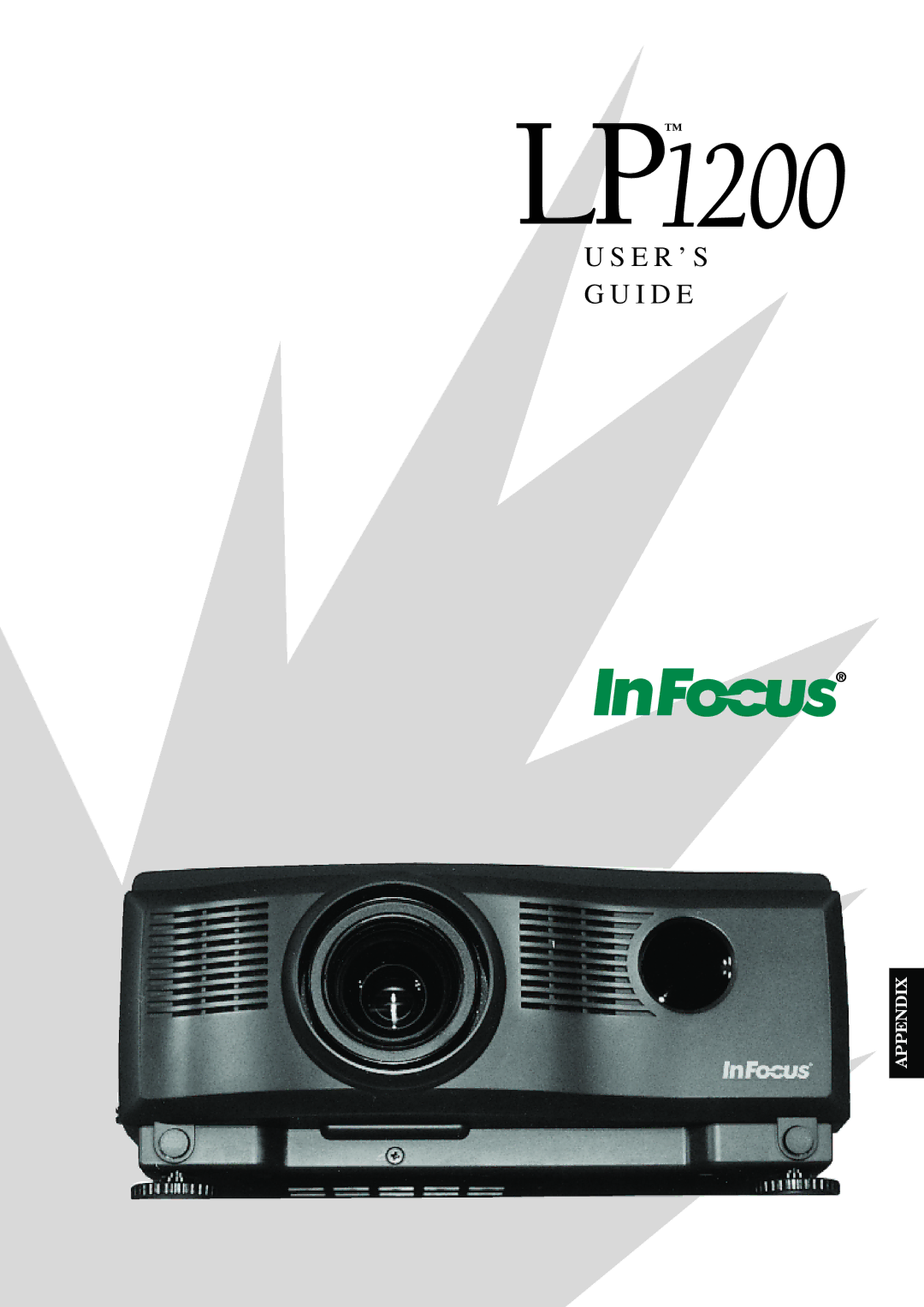 InFocus LP1200 appendix Appendix 