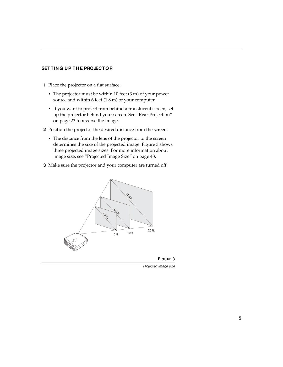 InFocus LP420 warranty Setting UP the Projector 