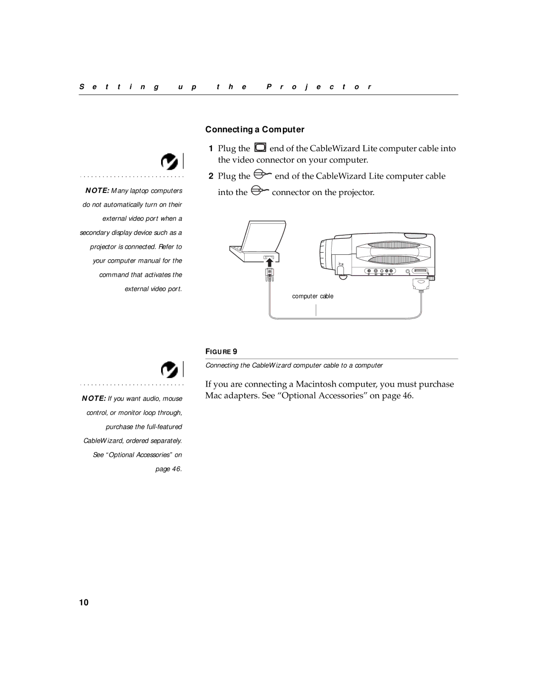 InFocus LS700 warranty Connecting a Computer 