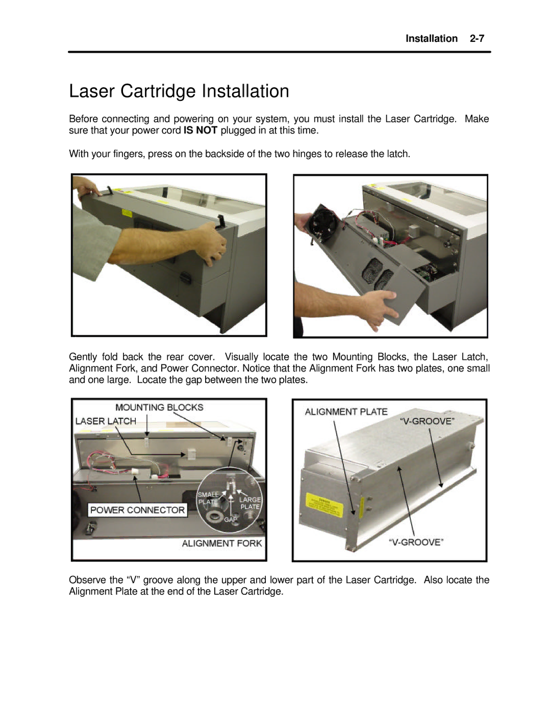 InFocus M-300 manual Laser Cartridge Installation 