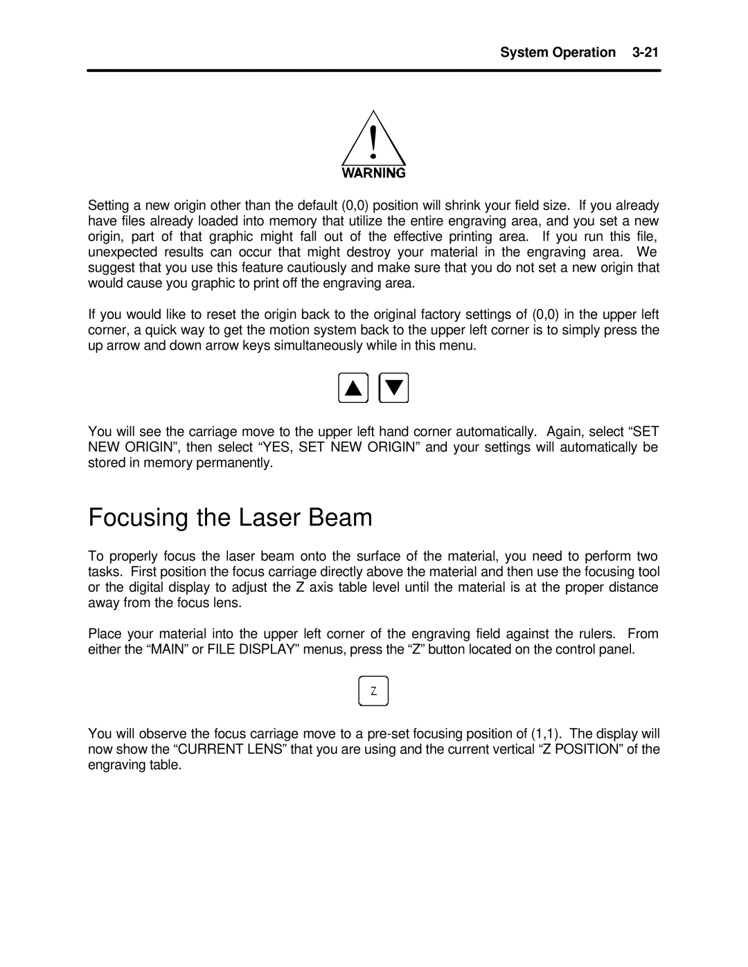 InFocus M-300 manual Focusing the Laser Beam 