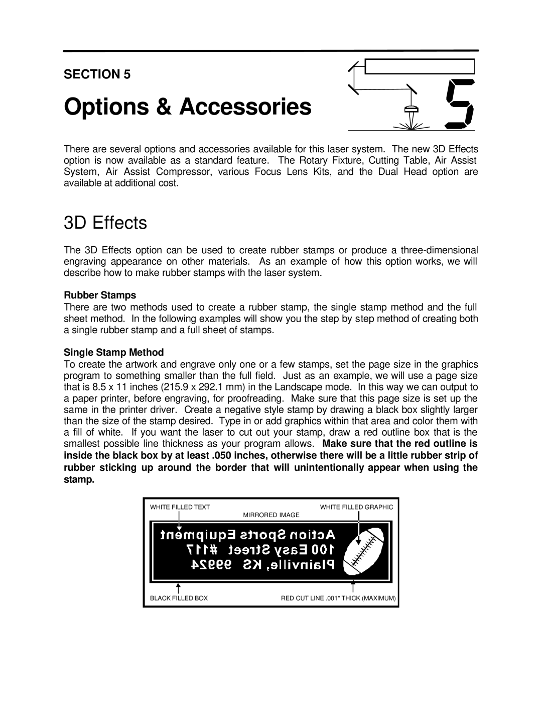 InFocus M-300 manual 3D Effects, Rubber Stamps, Single Stamp Method 