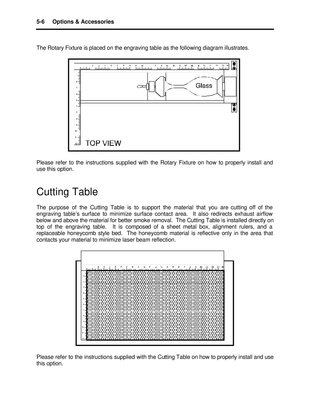 InFocus M-300 manual Cutting Table 