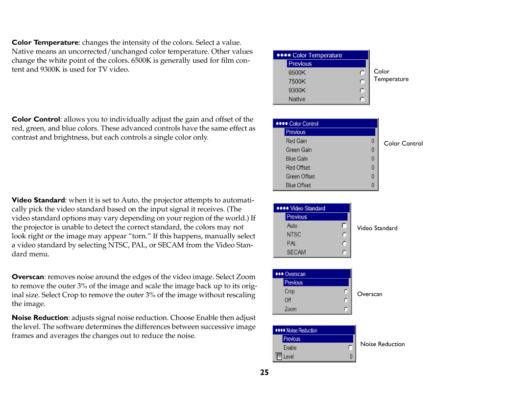 InFocus IN74, P720, P760, P740, IN76, IN72 manual 