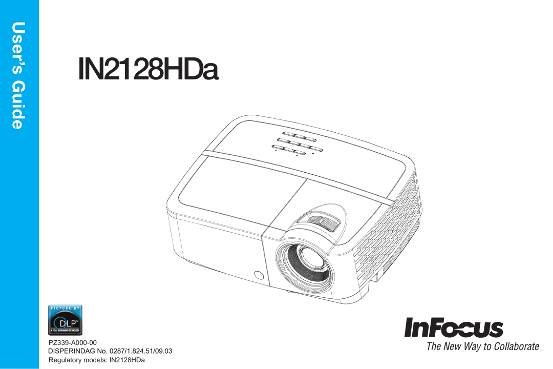 InFocus PZ339-A000-00 manual IN2128HDa 