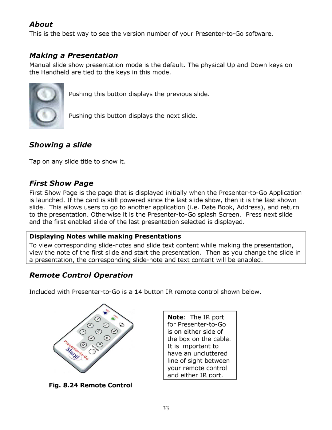 InFocus Secure Digital (SD) & Memory Stick manual About, Making a Presentation, Showing a slide, First Show 