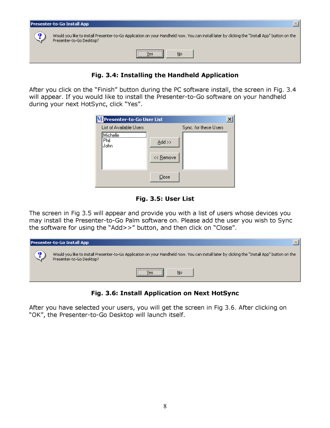 InFocus Secure Digital (SD) & Memory Stick manual Installing the Handheld Application 