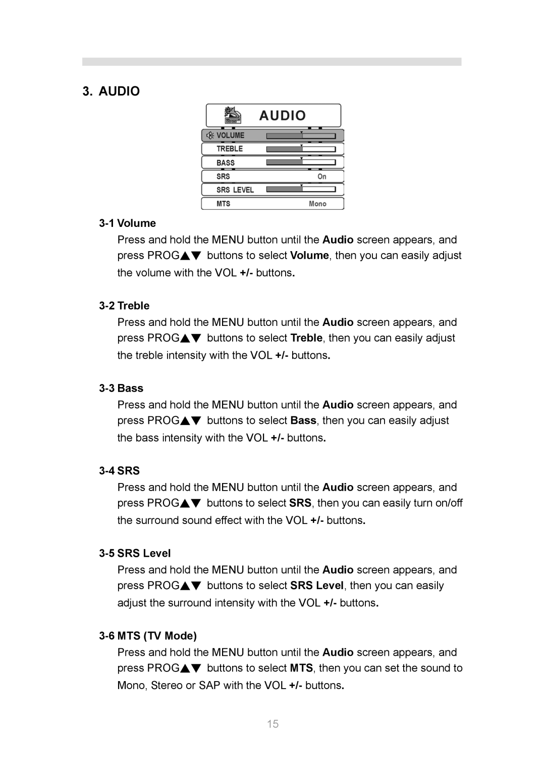 InFocus TD30 manual Audio 