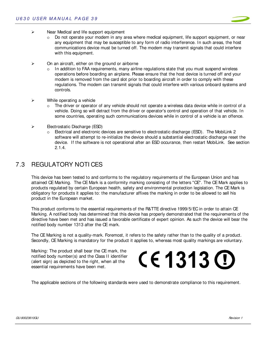 InFocus U630 user manual Regulatory Notices 