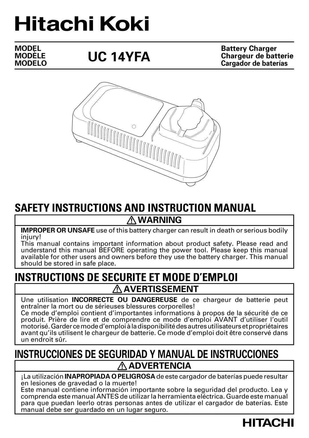 InFocus UC 14YFA instruction manual Avertissement, Advertencia 