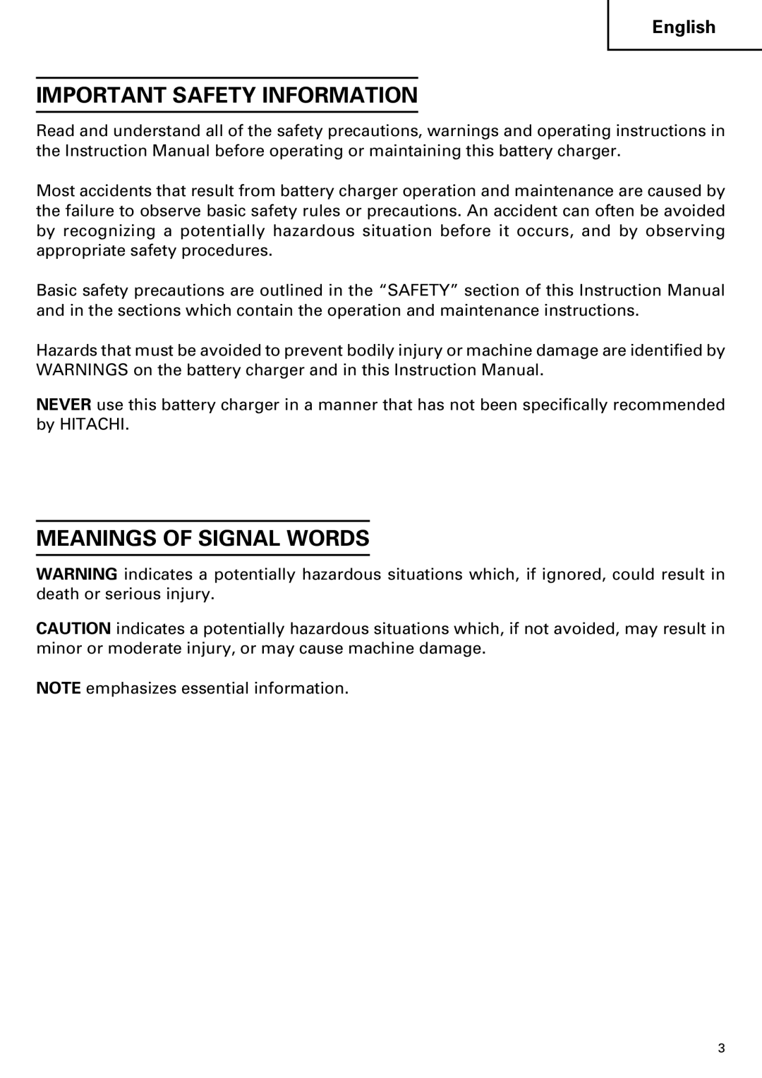 InFocus UC 14YFA instruction manual Important Safety Information, Meanings of Signal Words 