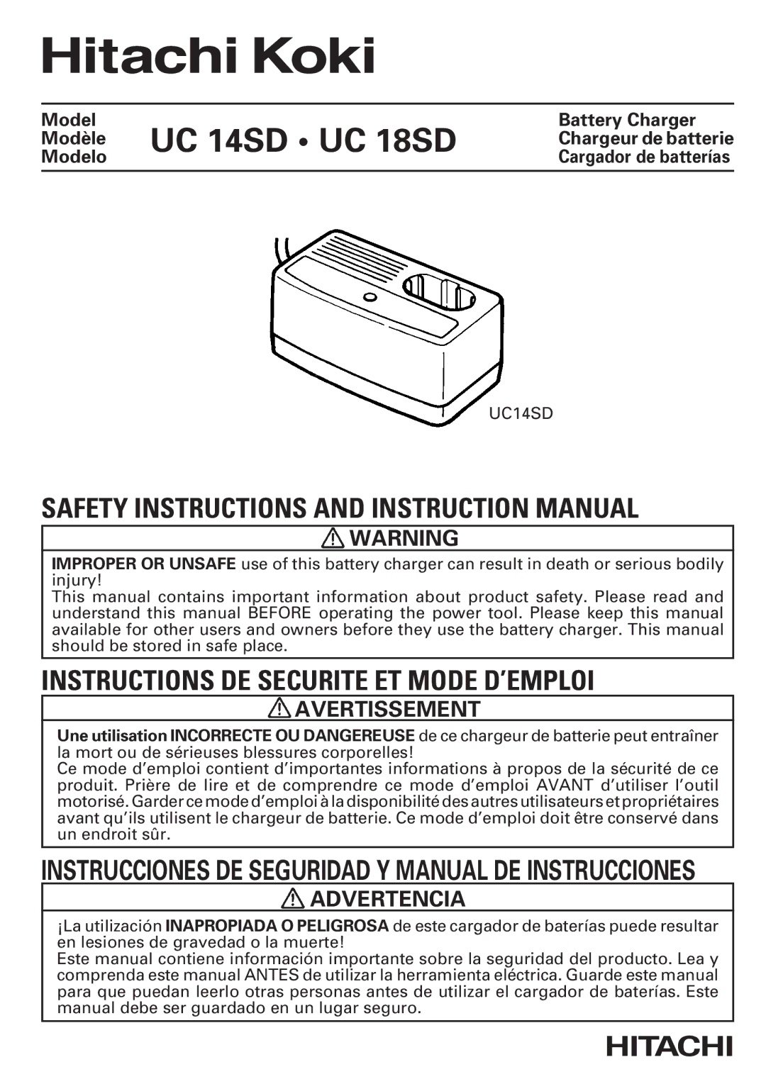 InFocus UC 18SD instruction manual Avertissement, Advertencia, Modelo 