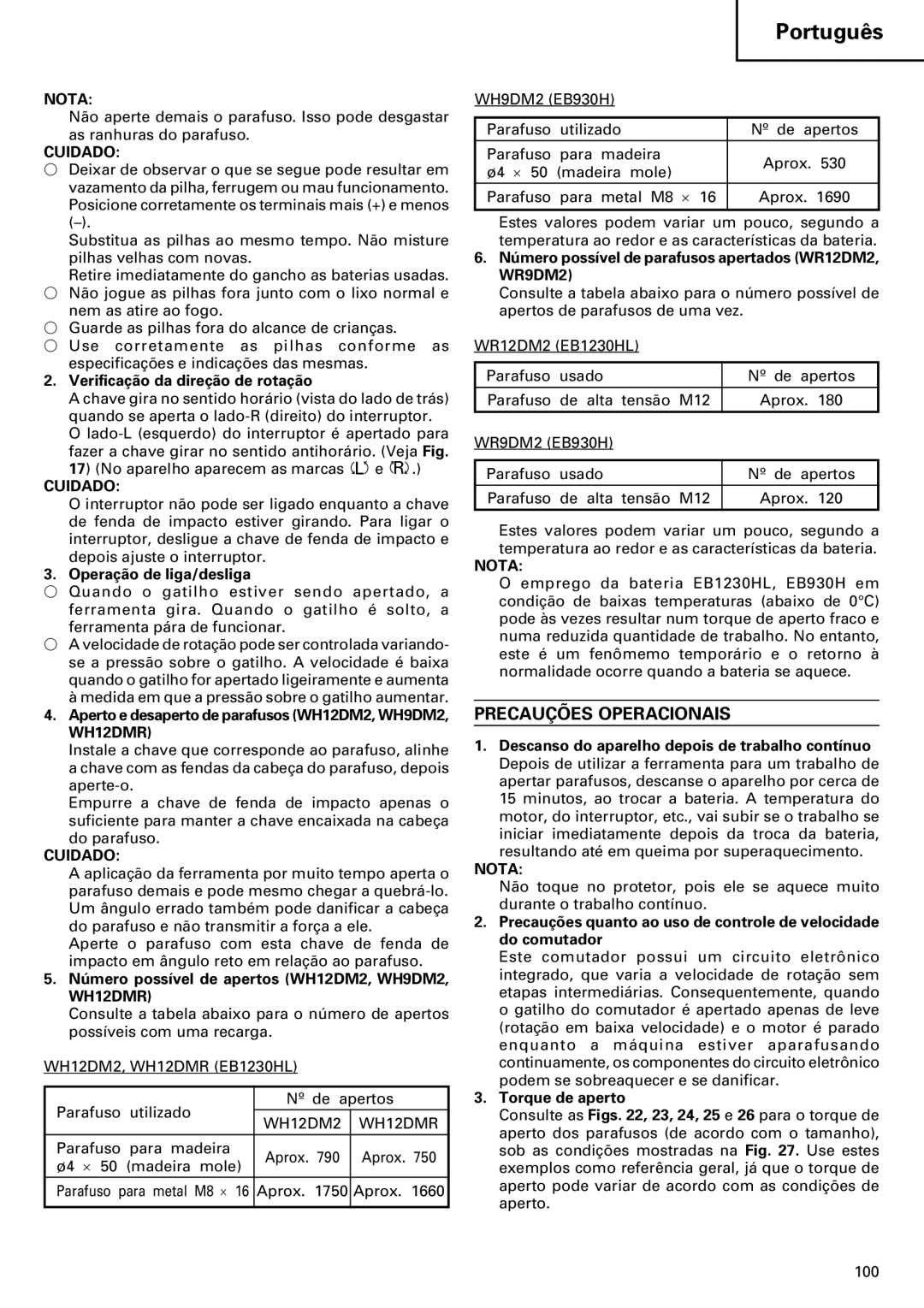 InFocus VR 9DM2 manual Precauções Operacionais 