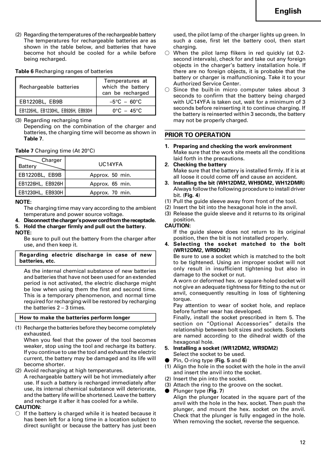 InFocus VR 9DM2 manual Prior to Operation, Hold the charger firmly and pull out the battery. Note 