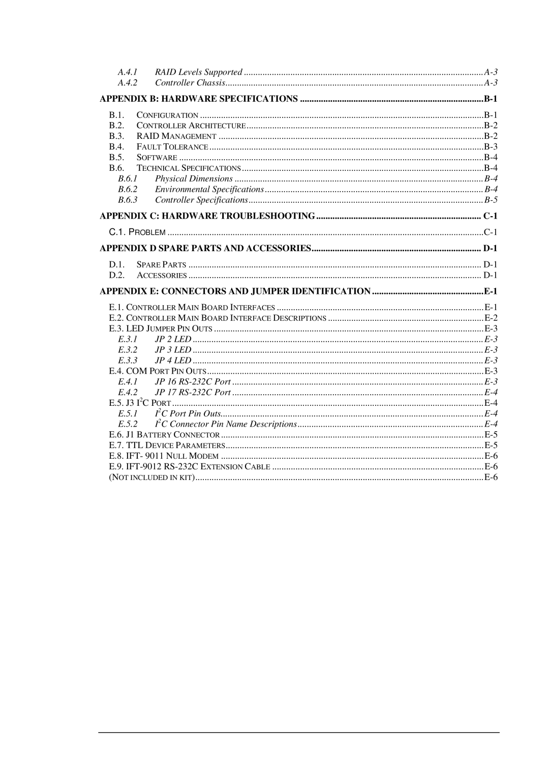 Infortrend SentinelRAID 170 320ML/sec SCSI-to-SCSI RAID Controller manual Appendix C Hardware Troubleshooting 