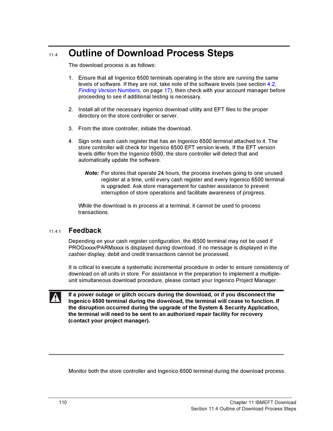 Ingenico 6500 manual Outline of Download Process Steps, Feedback 