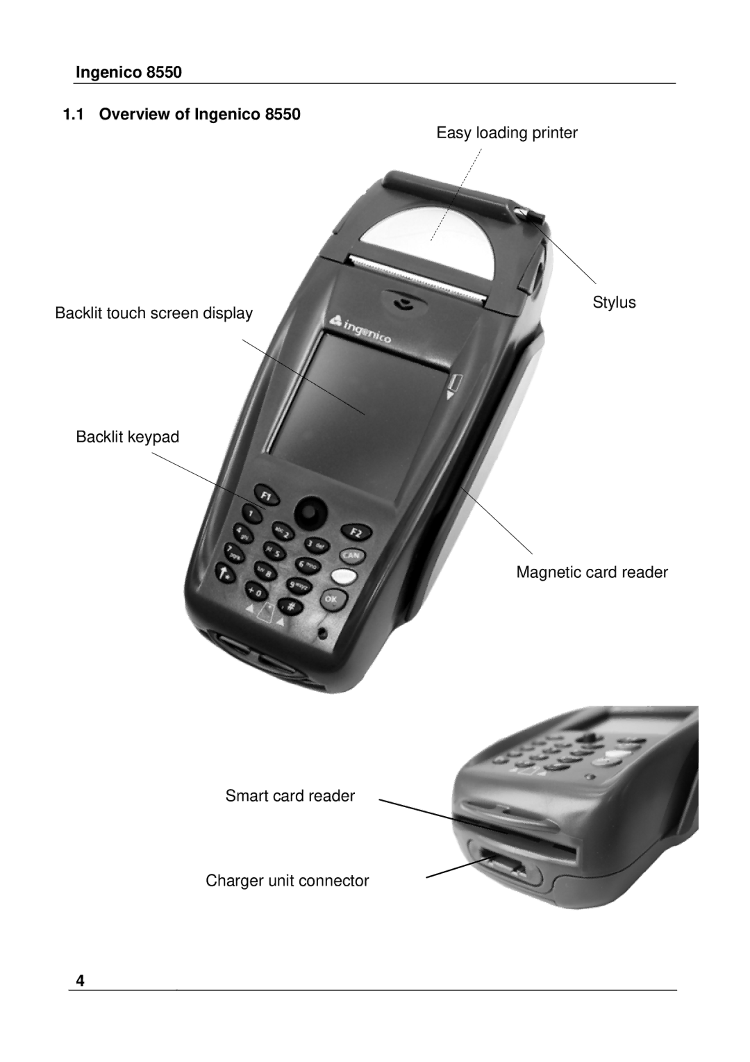 Ingenico 8550 manual Ingenico Overview of Ingenico 