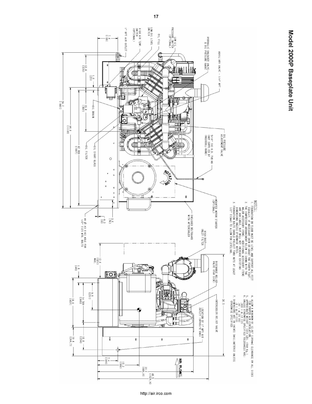 Ingersoll-Rand owner manual Model 2000P Baseplate Unit 