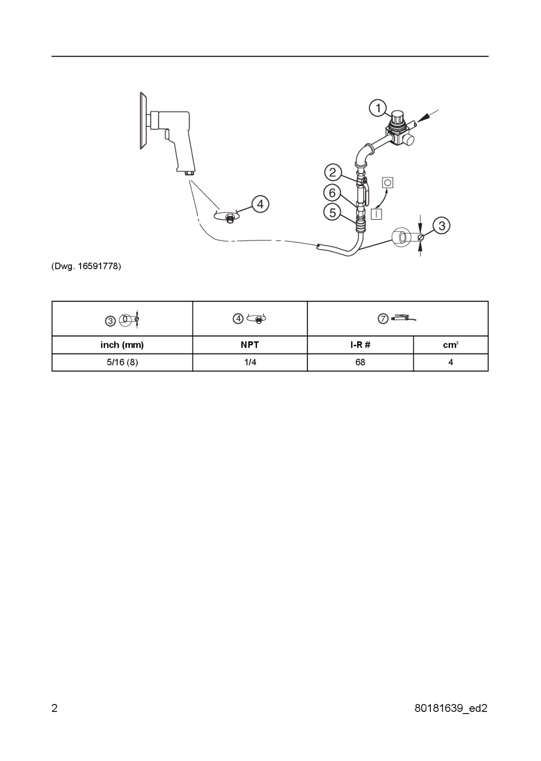 Ingersoll-Rand 3128 manual 80181639ed2 