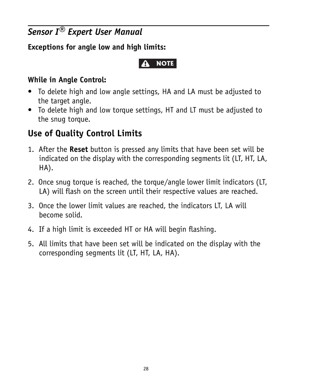 Ingersoll-Rand 4575759 user manual Use of Quality Control Limits 