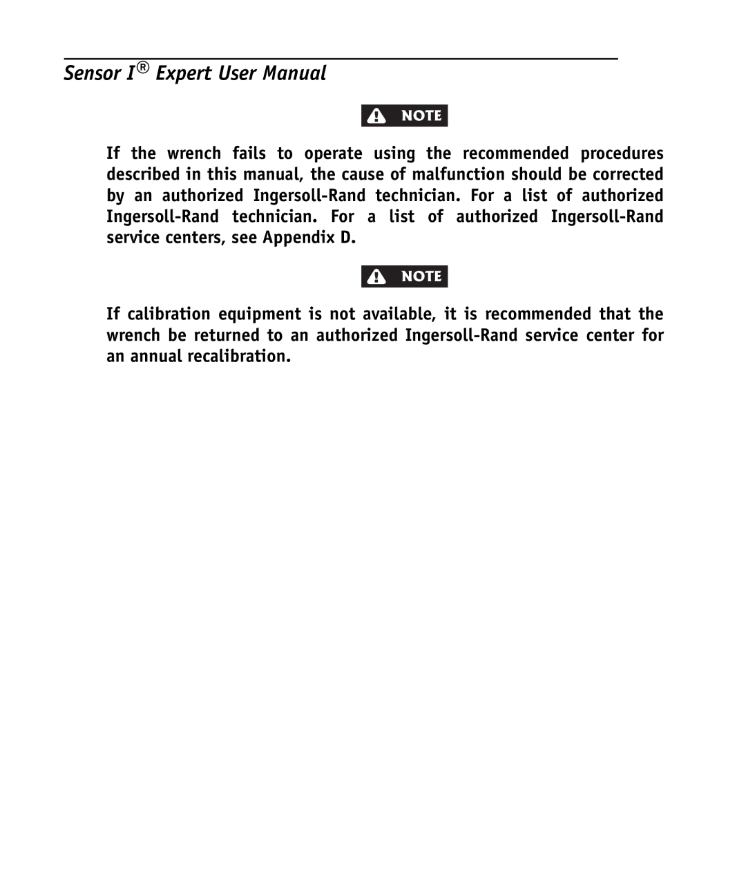 Ingersoll-Rand 4575759 user manual 