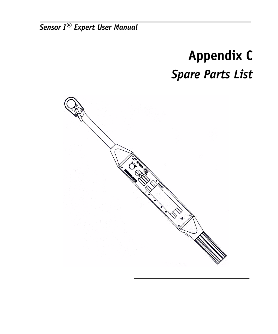 Ingersoll-Rand 4575759 user manual Appendix C, Spare Parts List 