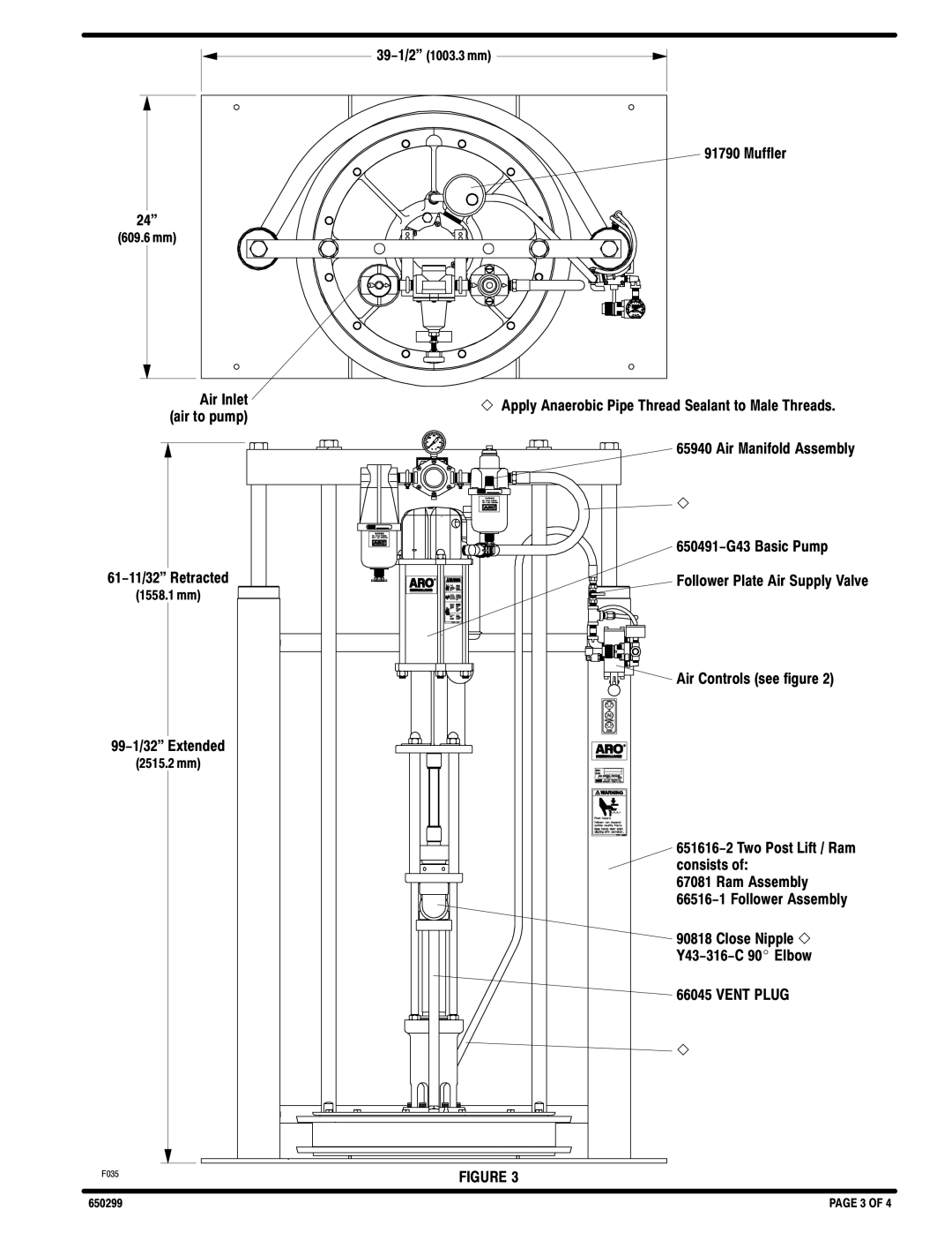 Ingersoll-Rand 650299 specifications Vent Plug 