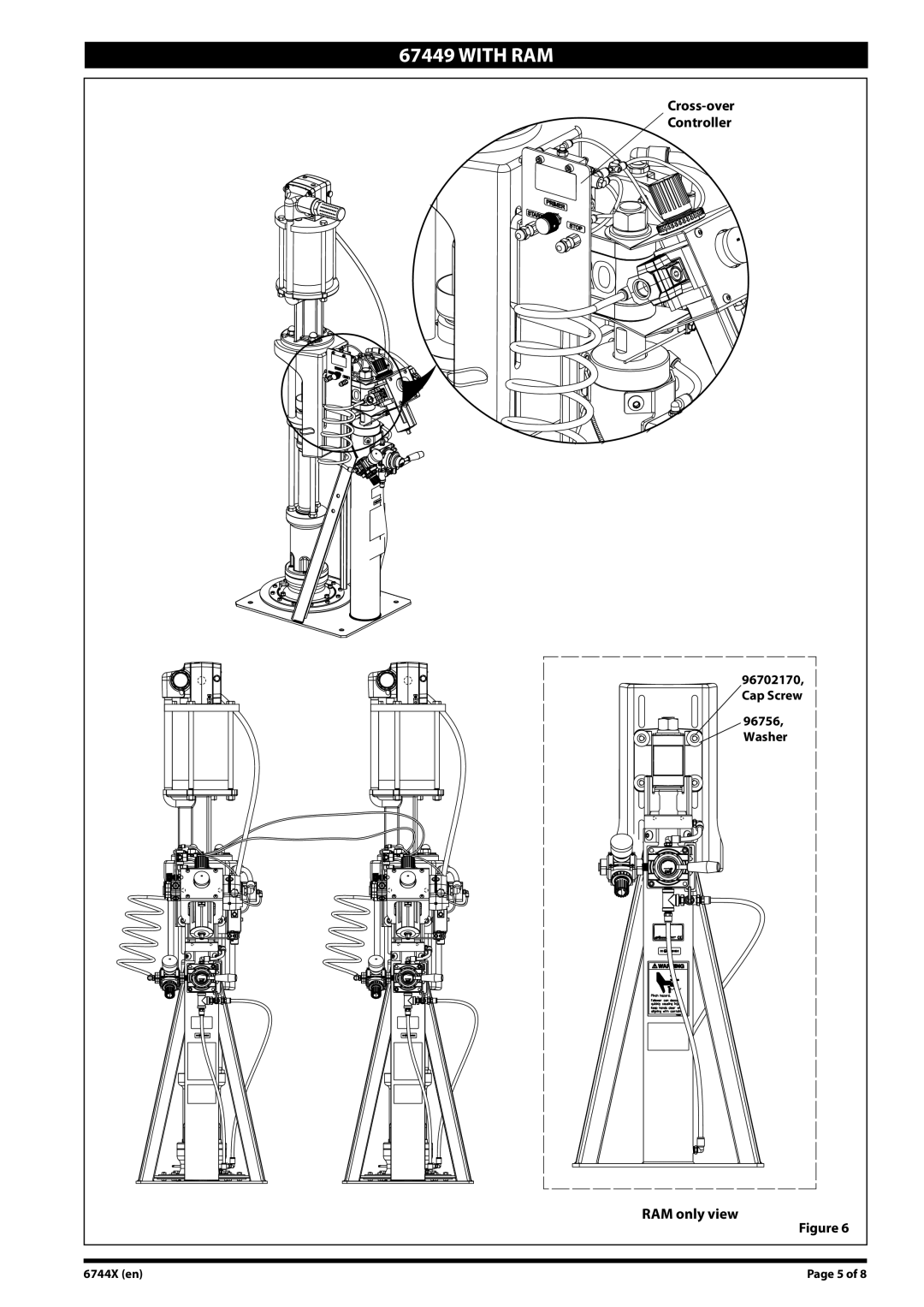 Ingersoll-Rand 6744X manual RAM only view 