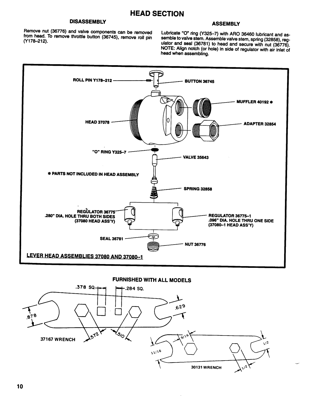 Ingersoll-Rand 7872-F, 7870-F-( ), 7871-F-( ), 7873-F manual Disassemblyassembly 