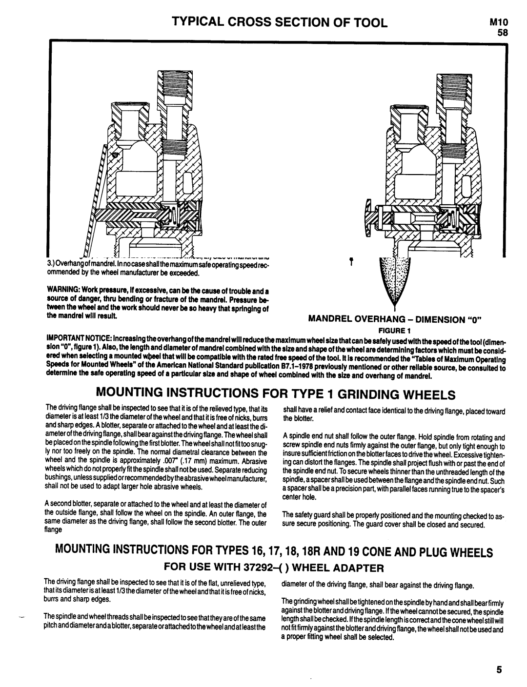 Ingersoll-Rand 7873-F, 7870-F-( ), 7871-F-( ), 7872-F manual Typical Cross Section of Tool 