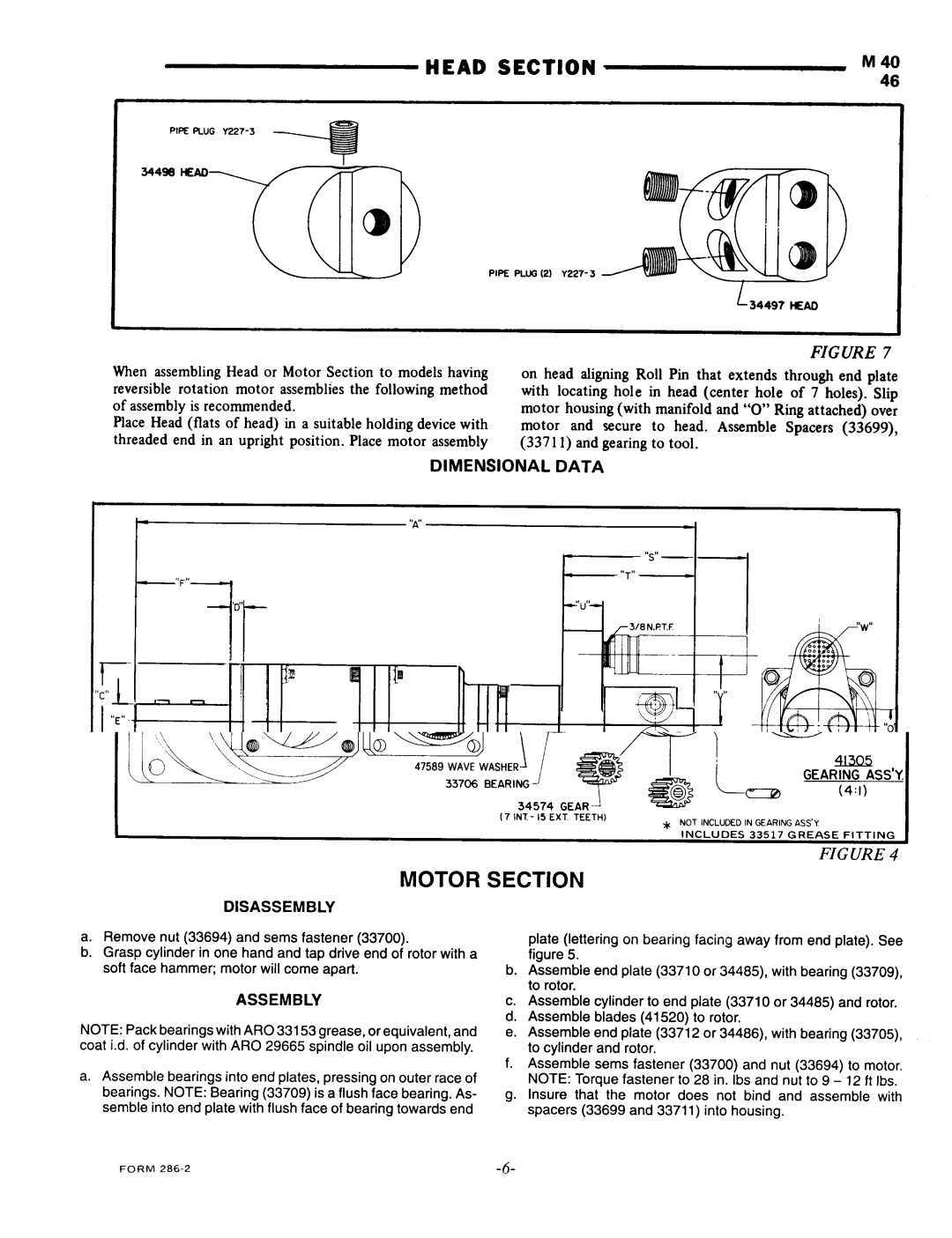 Ingersoll-Rand 8274-( )A 8276-( )A manual Dimensional Data 