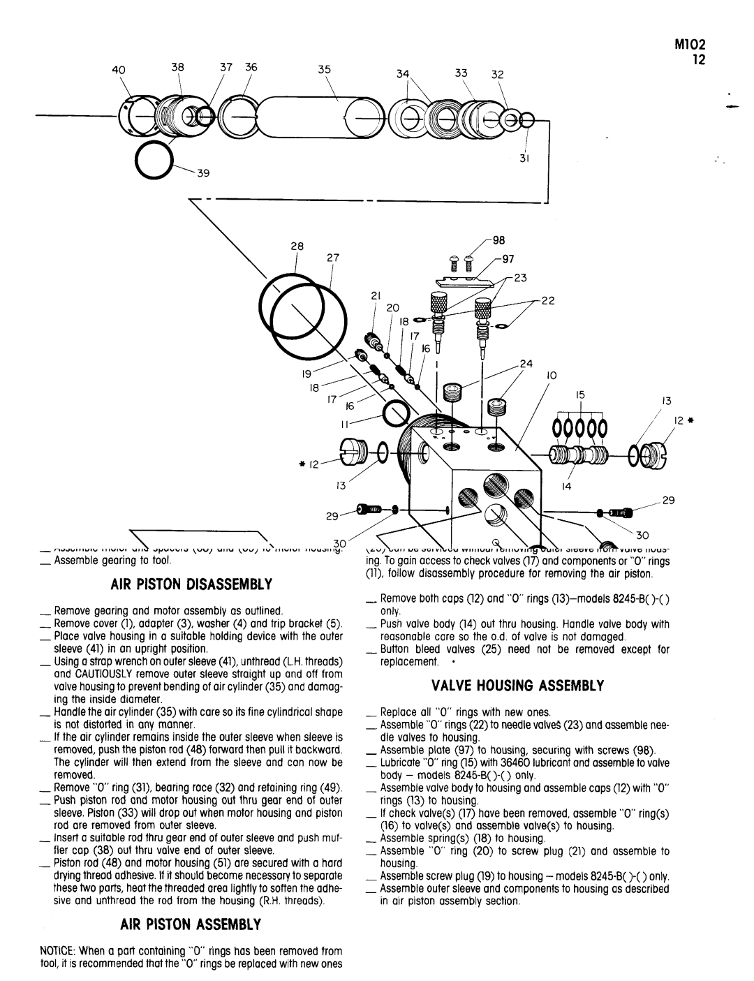 Ingersoll-Rand 8245-B, 8345-B specifications 27IP 