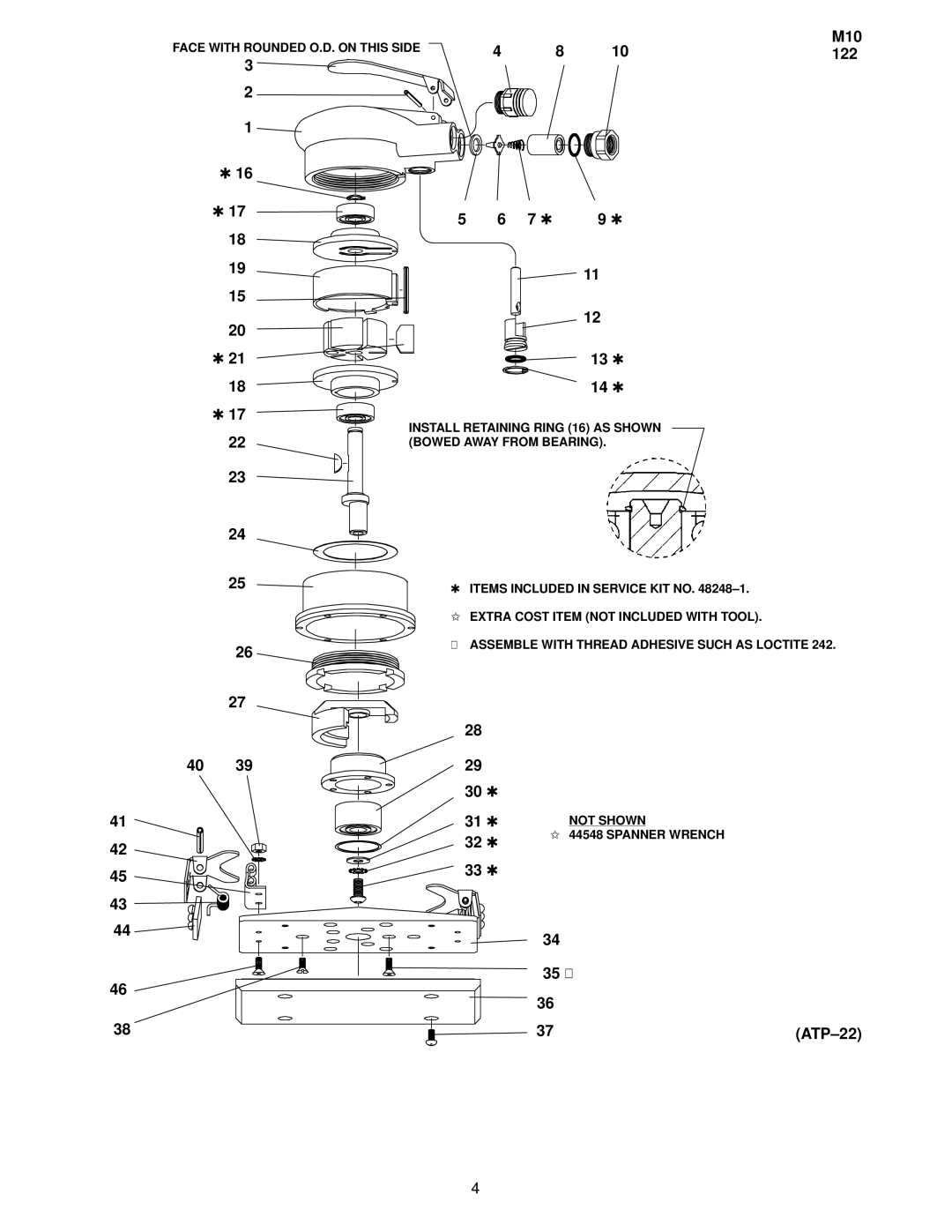 Ingersoll-Rand 8448A1, 8448A3 manual M10 