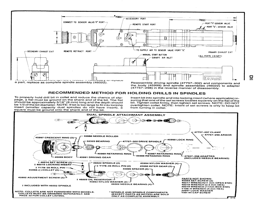 Ingersoll-Rand 8658-B()-() and 8659-B()-(), 8656-B()-(), 8657-B()-(), 8655-B()-() manual Exhaust Exit 