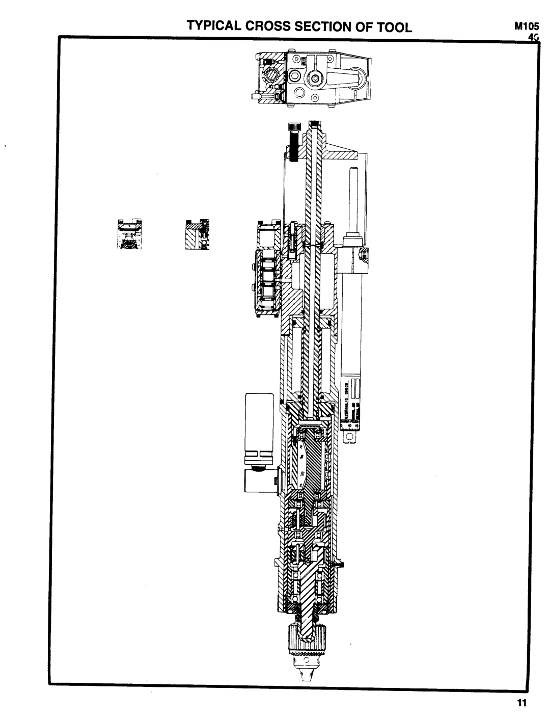 Ingersoll-Rand 8670-( )-3( ), 8670-( )-1( ) manual Typical Cross Section of Tool 