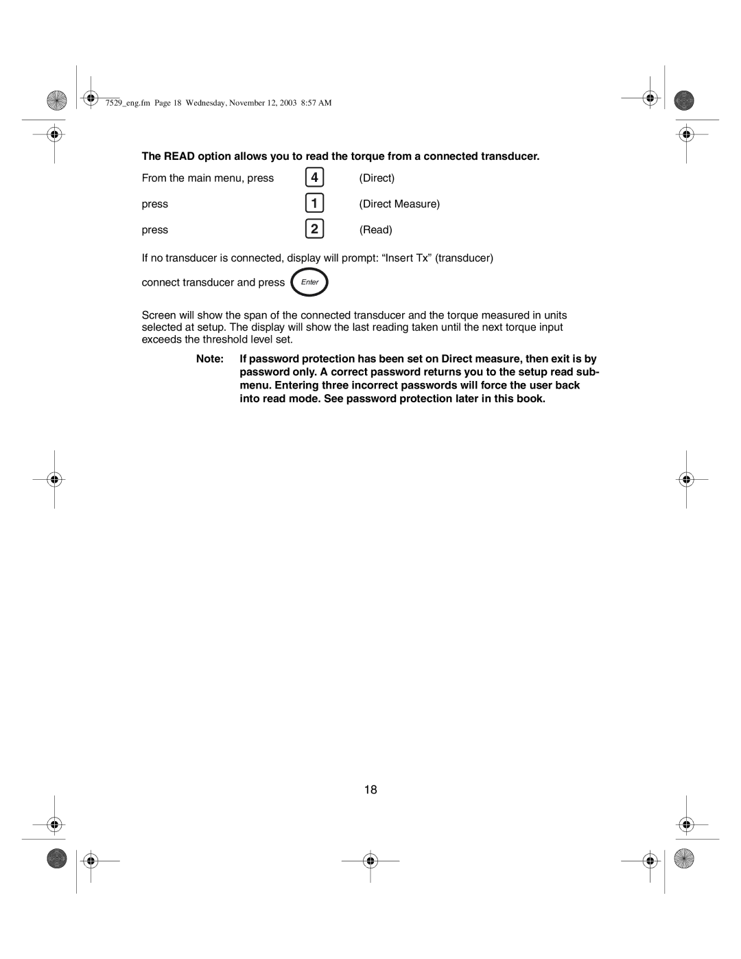 Ingersoll-Rand ETA2, ETA5 manual 7529eng.fm Page 18 Wednesday, November 12, 2003 857 AM 