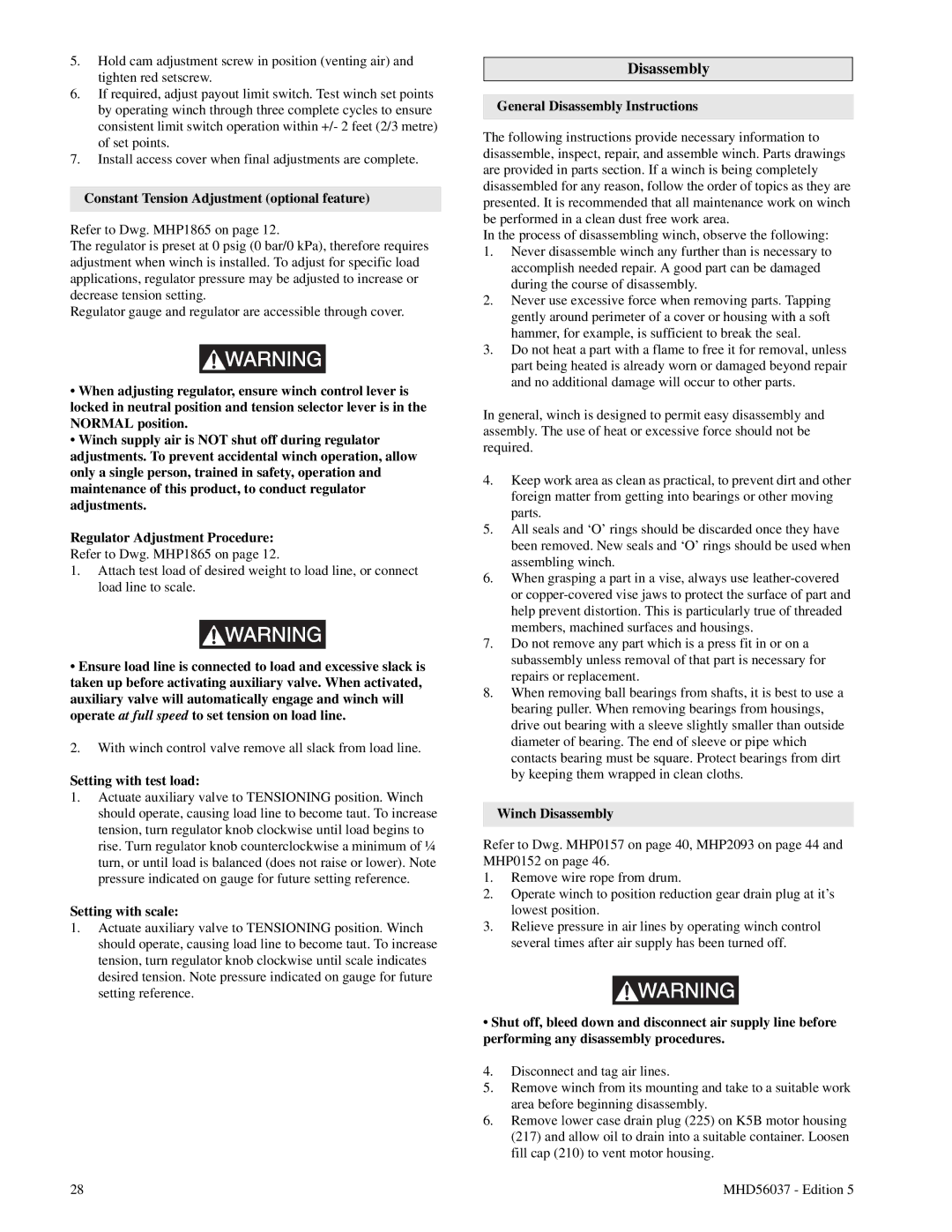 Ingersoll-Rand FA5T manual Disassembly 