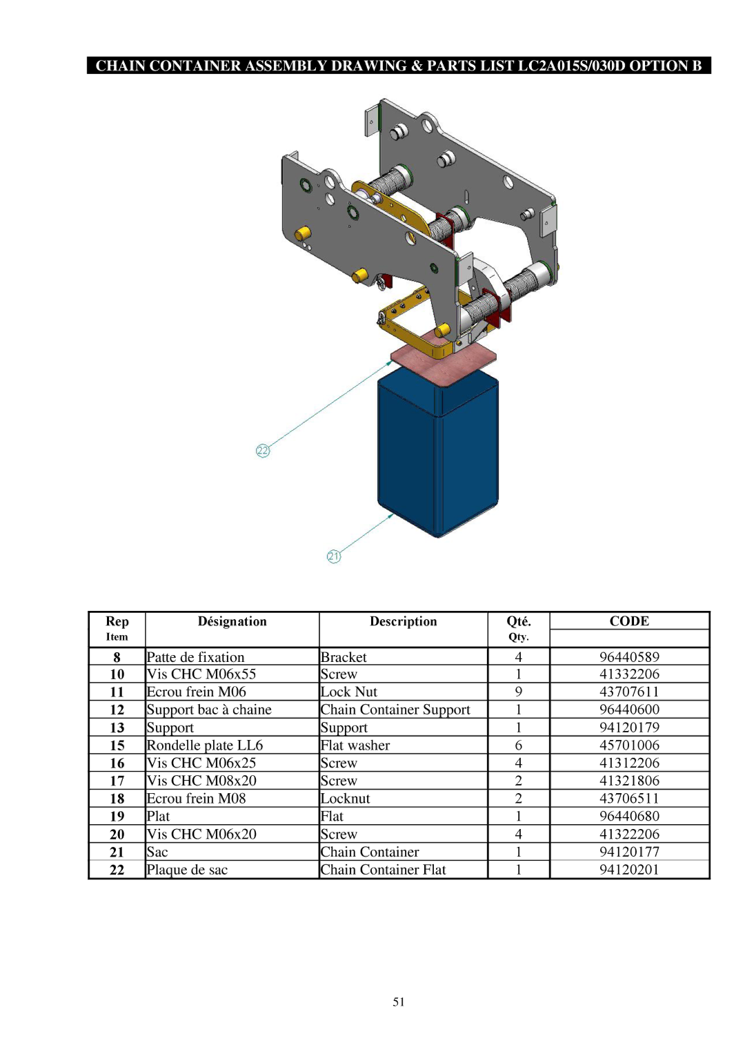 Ingersoll-Rand LCA060DIP3LRU, LCA250QIP3LRN..-E, LCA120DIP3LRN..-E, LC2A015SIP3LVU, LC2A030DIP3LVU Patte de fixation Bracket 