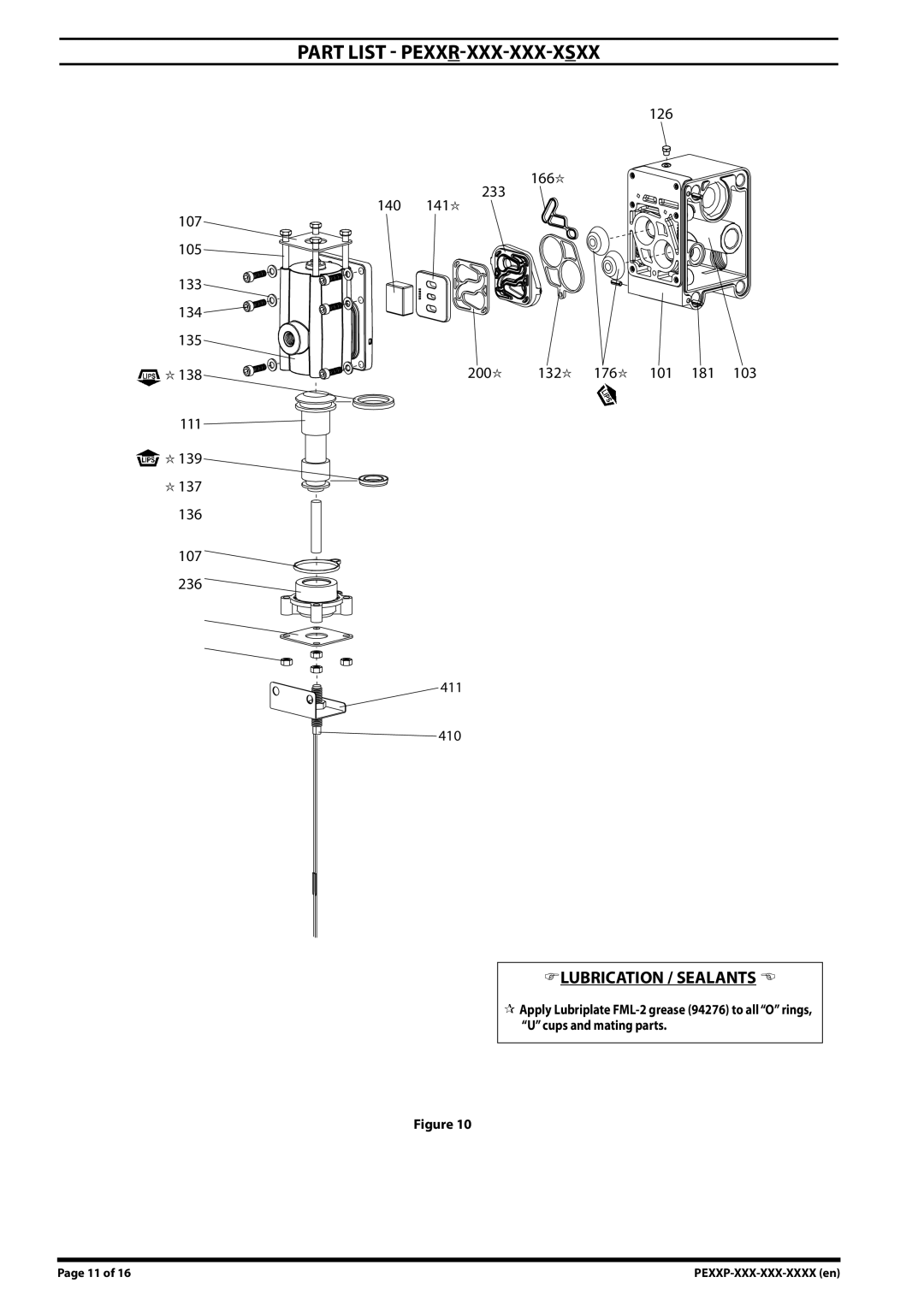 Ingersoll-Rand PE15X-XXX-XXX-XXXX, PE30X-XXX-XXX-XXXX, PE10X-XXX-XXX-XXXX, PE20X-XXX-XXX-XXXX PArt list PEXXR-XXX-XXX-XSXX 