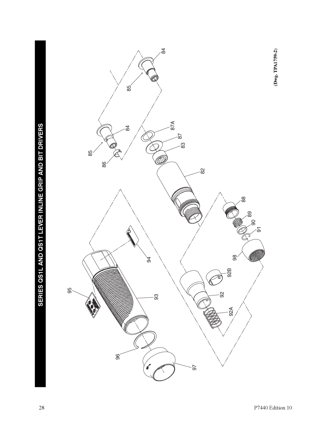 Ingersoll-Rand QS1L, QS1T manual Dwg. TPA1759-2 