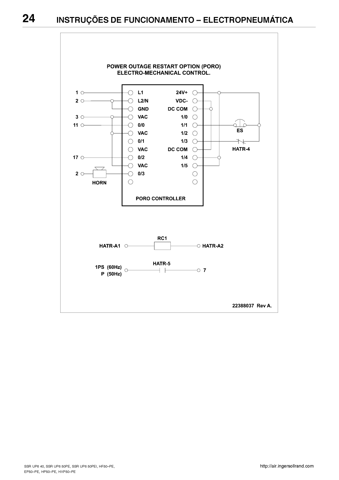 Ingersoll-Rand SSR UP6 40, SSR UP6 50PEI HF50-PE, EP50-PE, HXP50-PE, HP50-PE manual Http//air.ingersollrand.com 